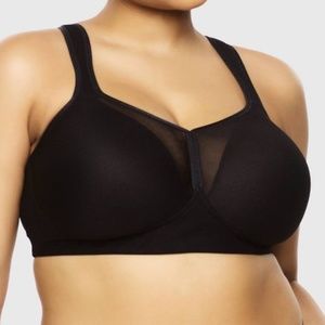 Paramour Wire Free Arnica Black Bra NWT Sz 40DD